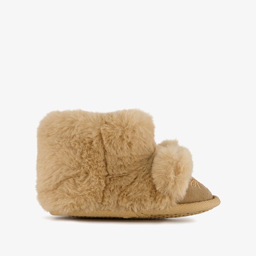 Kinder pantoffels beertje beige