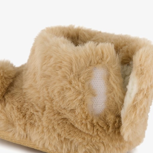 Kinder pantoffels beertje beige