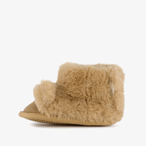 Kinder pantoffels beertje beige