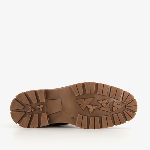 Leren heren veterboots bruin