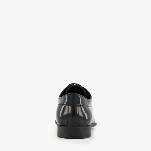 Heren lak veterschoenen zwart