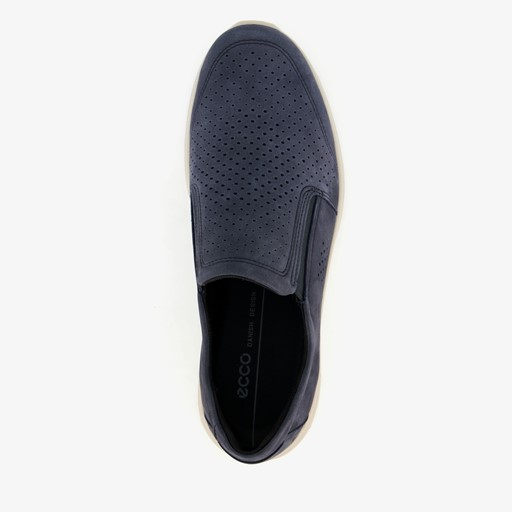 ECCO Irving leren heren instappers blauw