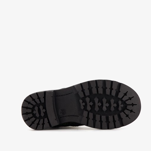 Leren meisjes veterboots multicolor