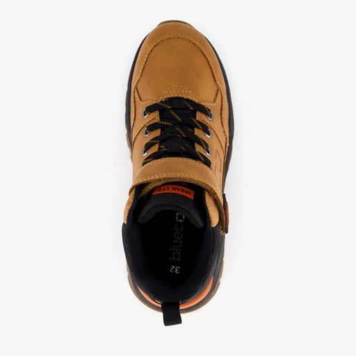 Hoge jongens sneakers camel bruin