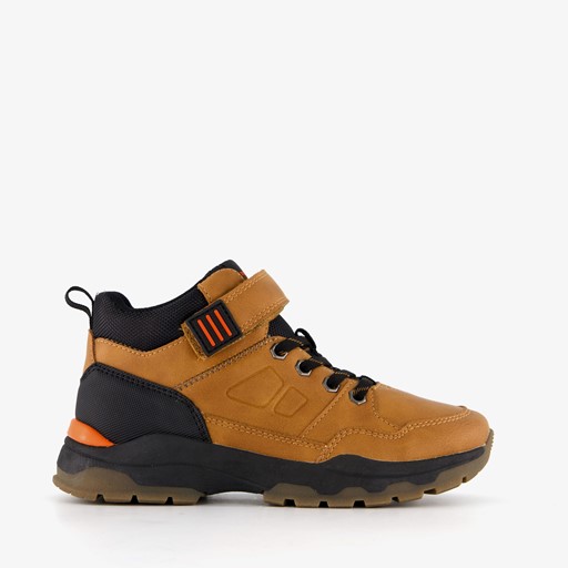 Hoge jongens sneakers camel bruin