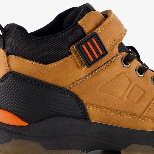 Hoge jongens sneakers camel bruin