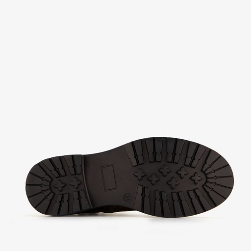 Leren meisjes veterboots brons