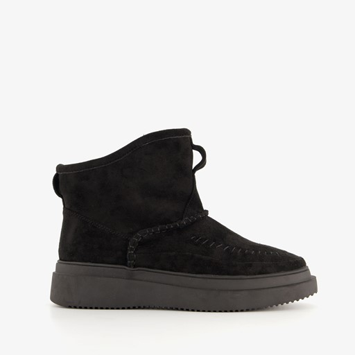 Gevoerde dames boots zwart