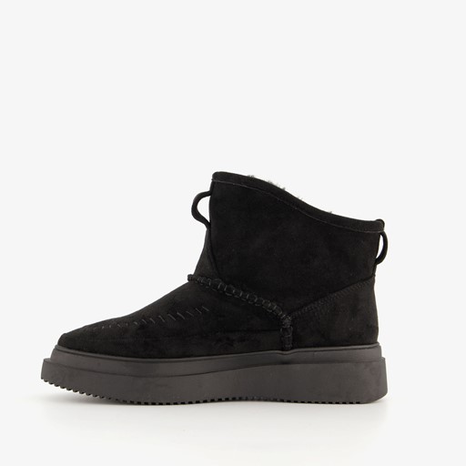 Gevoerde dames boots zwart