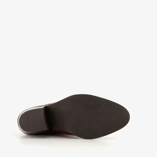 Leren dames western laarsjes cognac