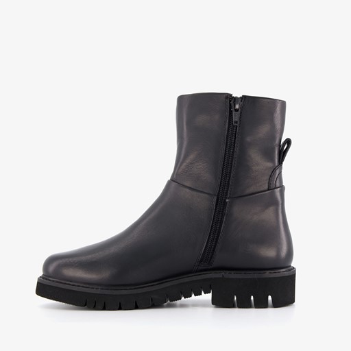 Leren dames boots zwart