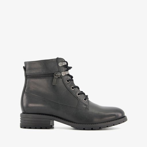 Leren dames veterlaarsjes