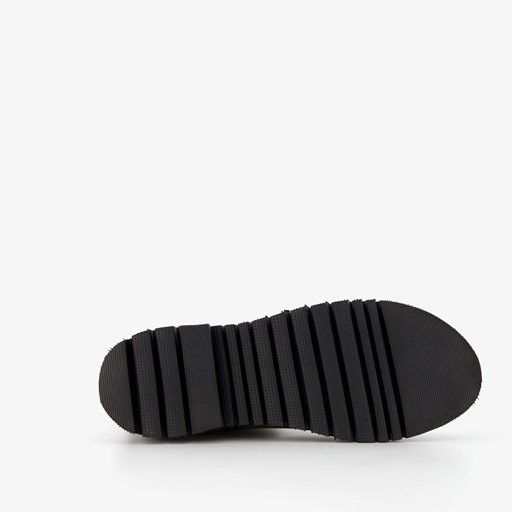 Leren dames boots olijfgroen