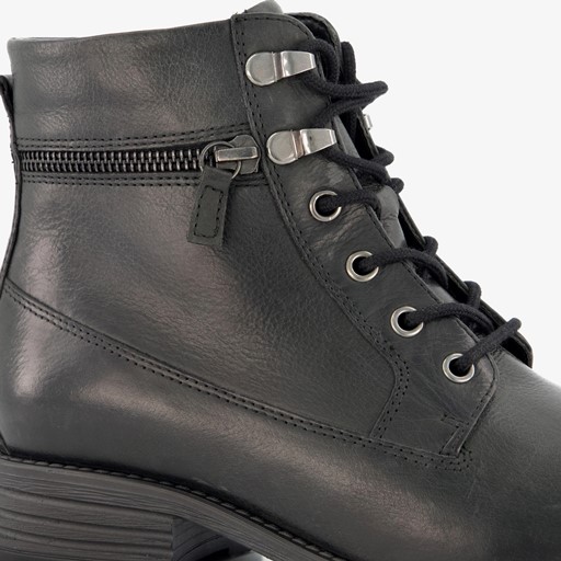 Leren dames veterlaarsjes