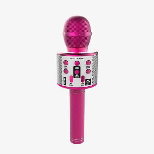 Idance bluetooth party microfoon roze