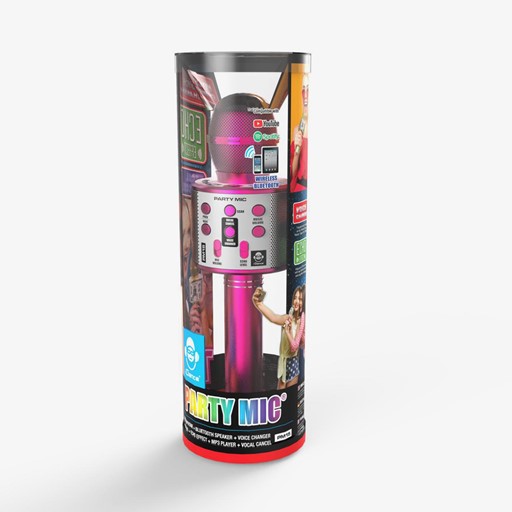 Idance bluetooth party microfoon roze