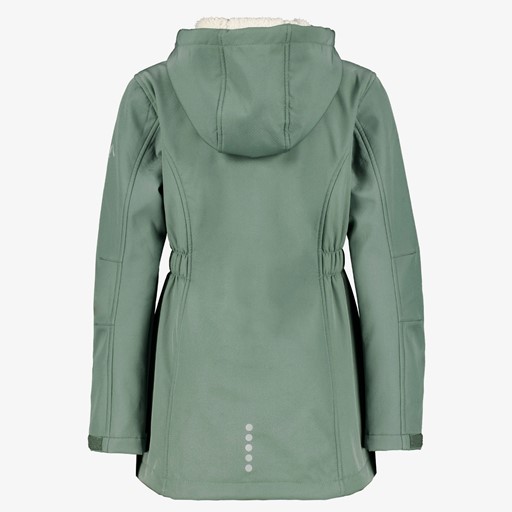 Kinder parka softshell jas groen