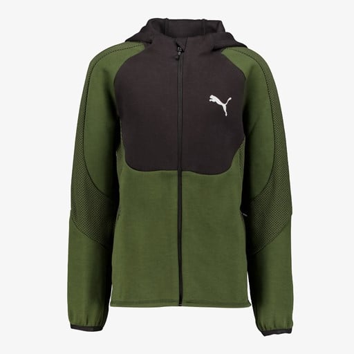 Evostripe Fullzip kinder sweatvest groen