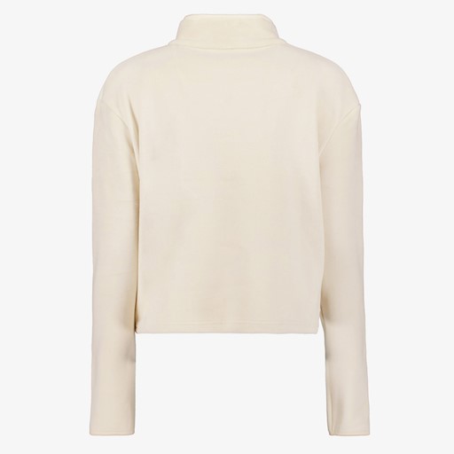 Kort dames fleece vest beige
