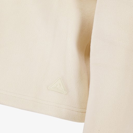 Kort dames fleece vest beige