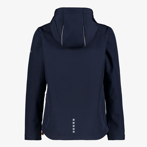 Kinder softshell jas blauw