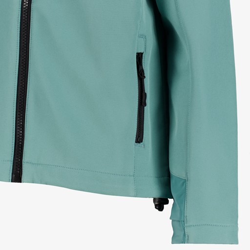 Kinder softshell jas groen