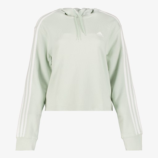 Essentials 3-Stripes Crop dames hoodie mint