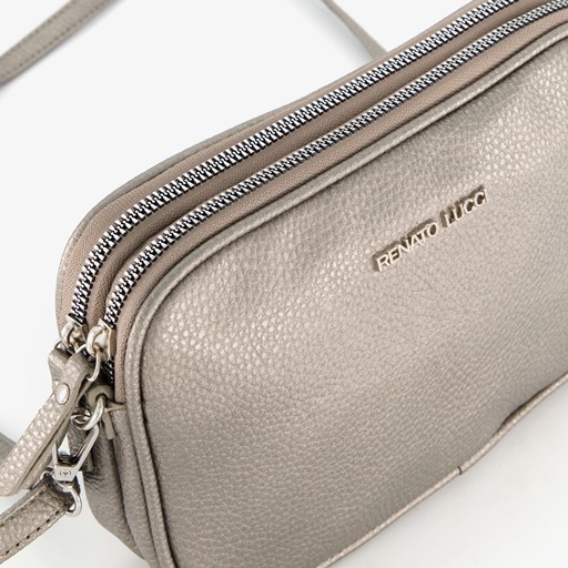 Dames schoudertasje zilver