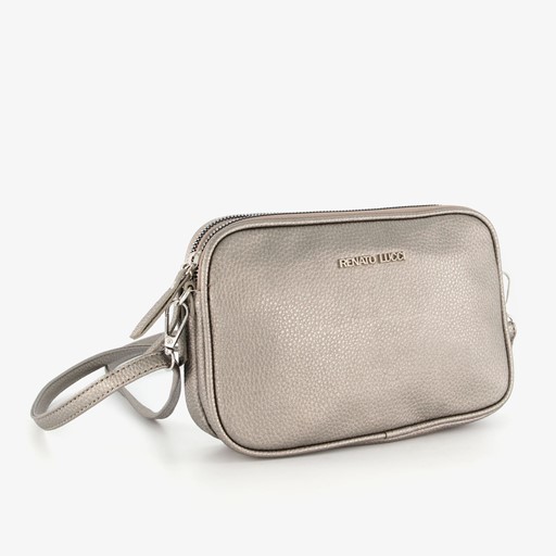 Dames schoudertasje zilver