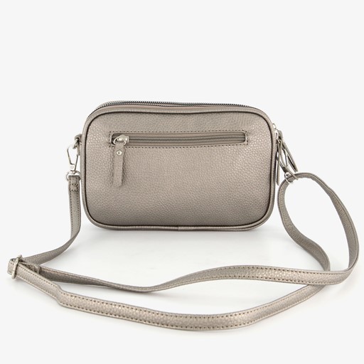 Dames schoudertasje zilver