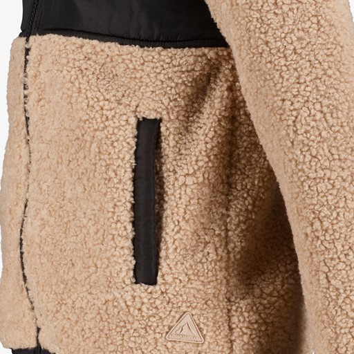 Kinder outdoor teddy fleece vest