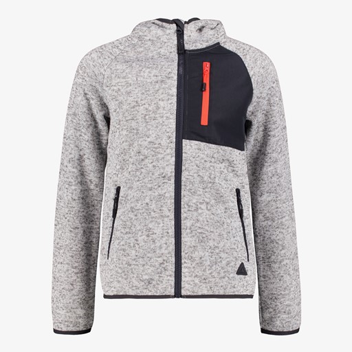 Kinder outdoor fleece vest grijs