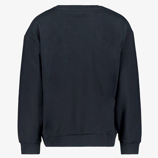 Vilou meisjes sweater tekstopruk zwart
