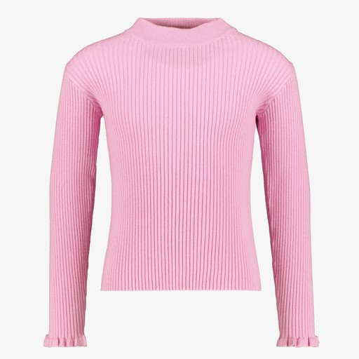 Vianna geribde meisjes longsleeve roze