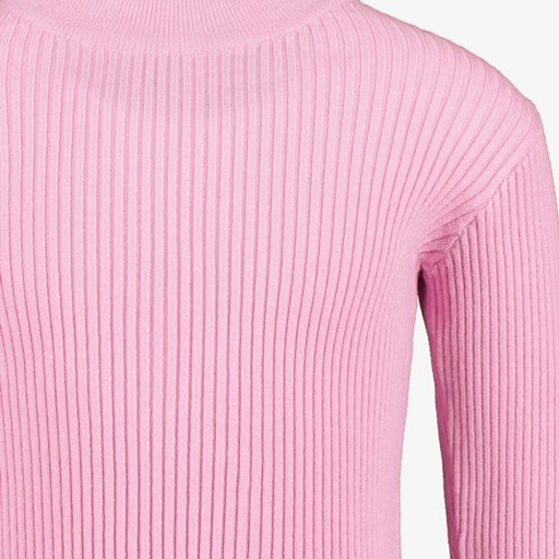 Vianna geribde meisjes longsleeve roze