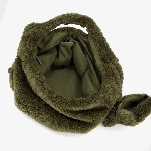 Teddy dames tas met portemonnee groen