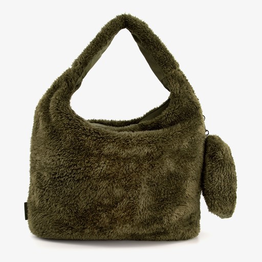 Teddy dames tas met portemonnee groen
