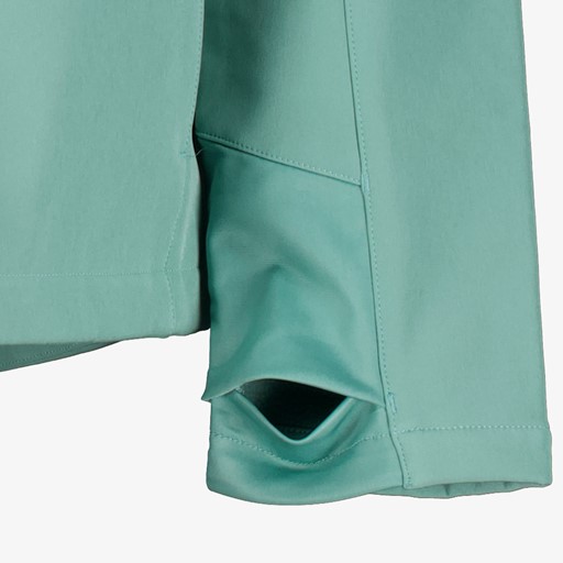Heren softshell jas groen zwart