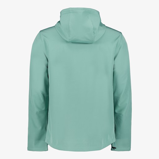 Heren softshell jas groen zwart