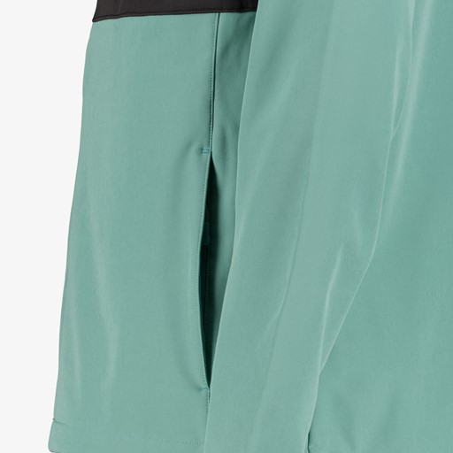 Heren softshell jas groen zwart