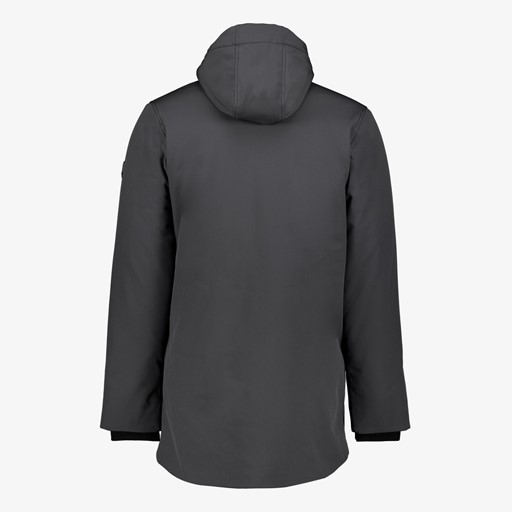 Padded heren softshell jas grijs