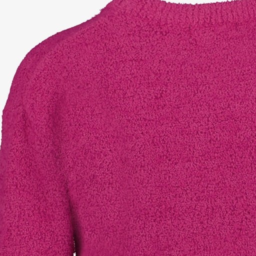 Korte fluffy meisjes trui roze