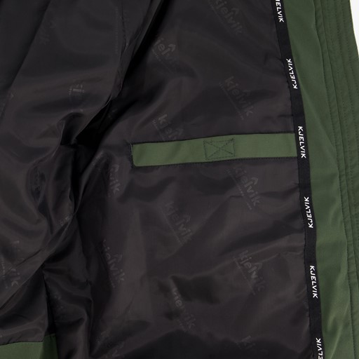 Gewatteerde heren outdoor jas groen