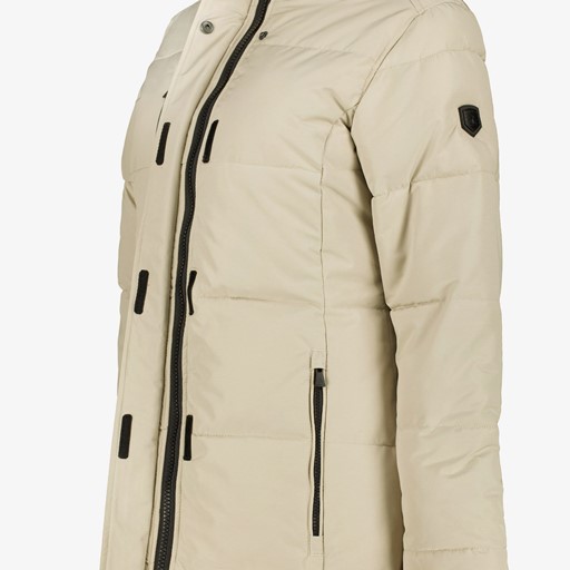 Dames parka winterjas waterafstotend beige