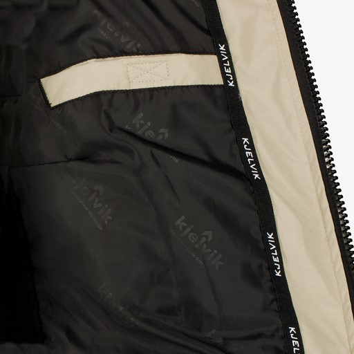 Dames parka winterjas waterafstotend beige