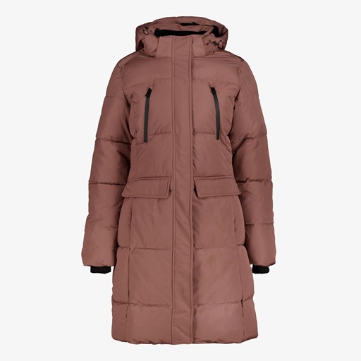 Dames parka winterjas waterafstotend roze