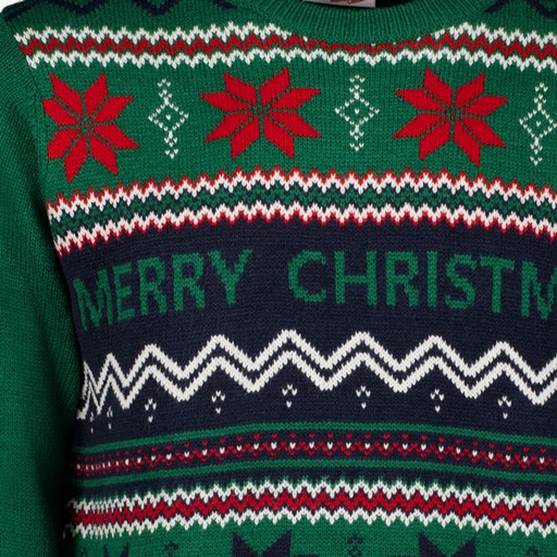 Heren kersttrui groen