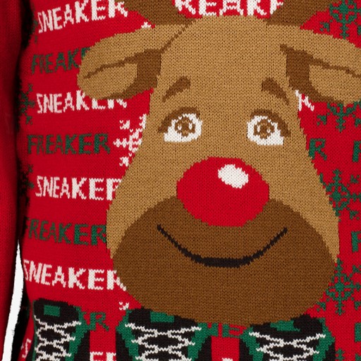 Heren kersttrui Rudolf rood