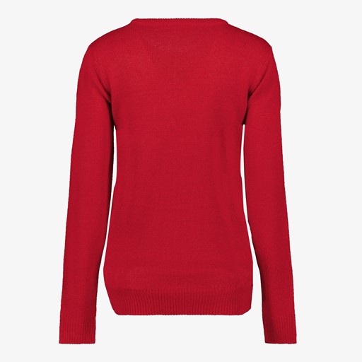 Dames kersttrui met Rudolf rood