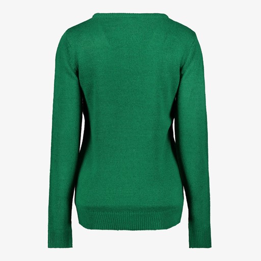 Dames kersttrui Kerstman groen